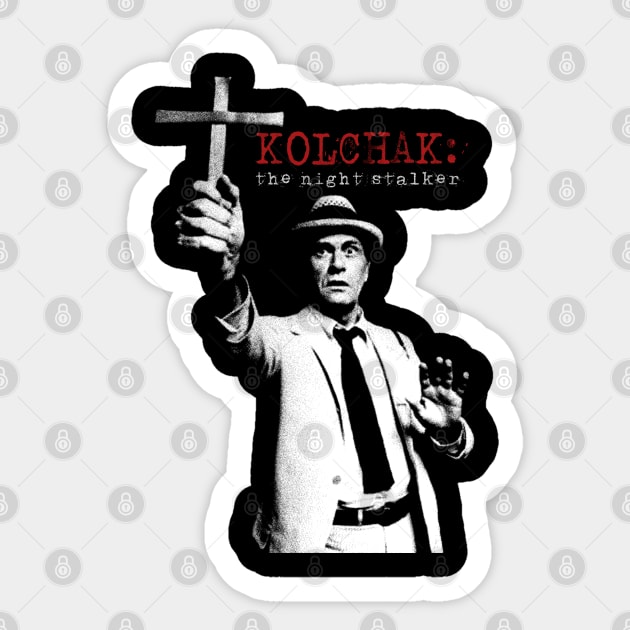 Kolchak The Night Stalker Vintage Sticker by GothBless